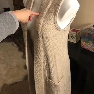 “Angel of the North” open long cardigan anthro